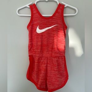 Red Nike jumpsuit
